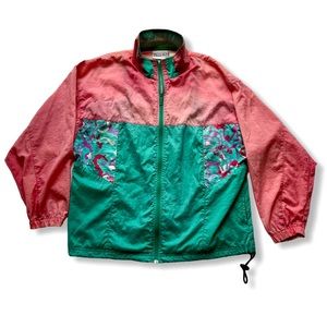 Vintage Early 90s Reebok Windbreaker Jacket Sz. M